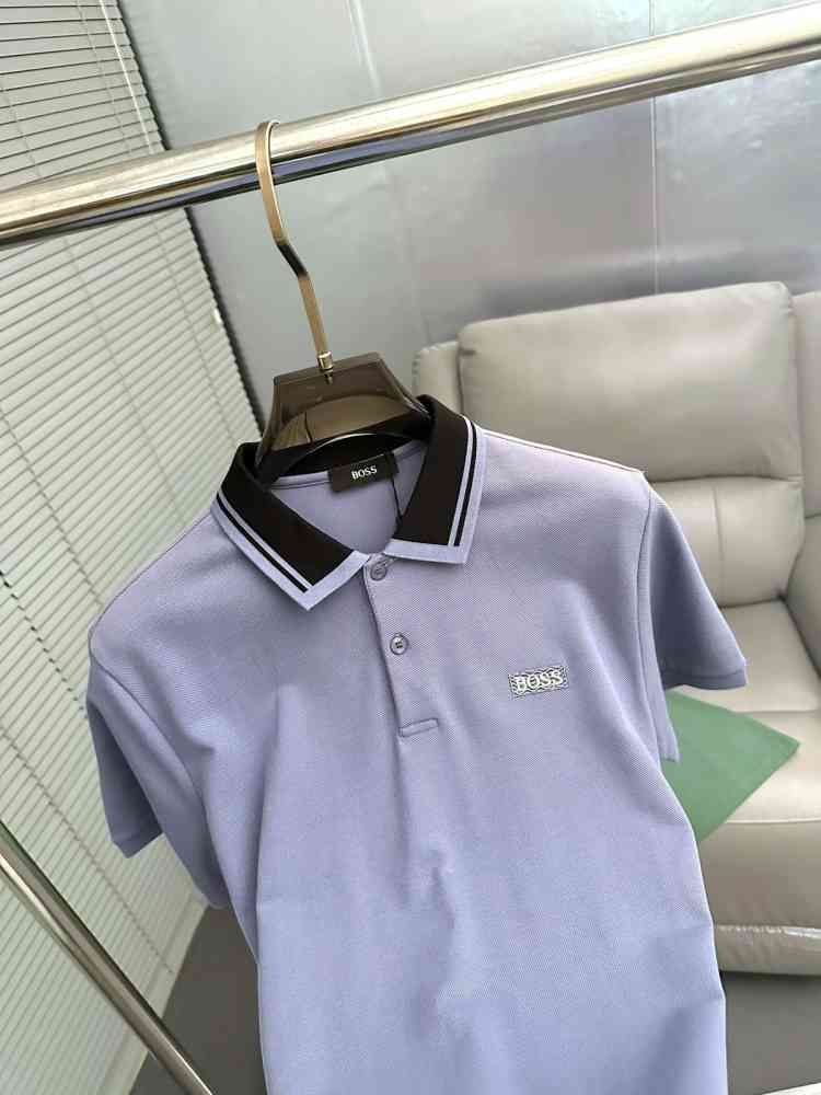Hugo Boss Sky Blue Premium Quality Tees-thumb-2