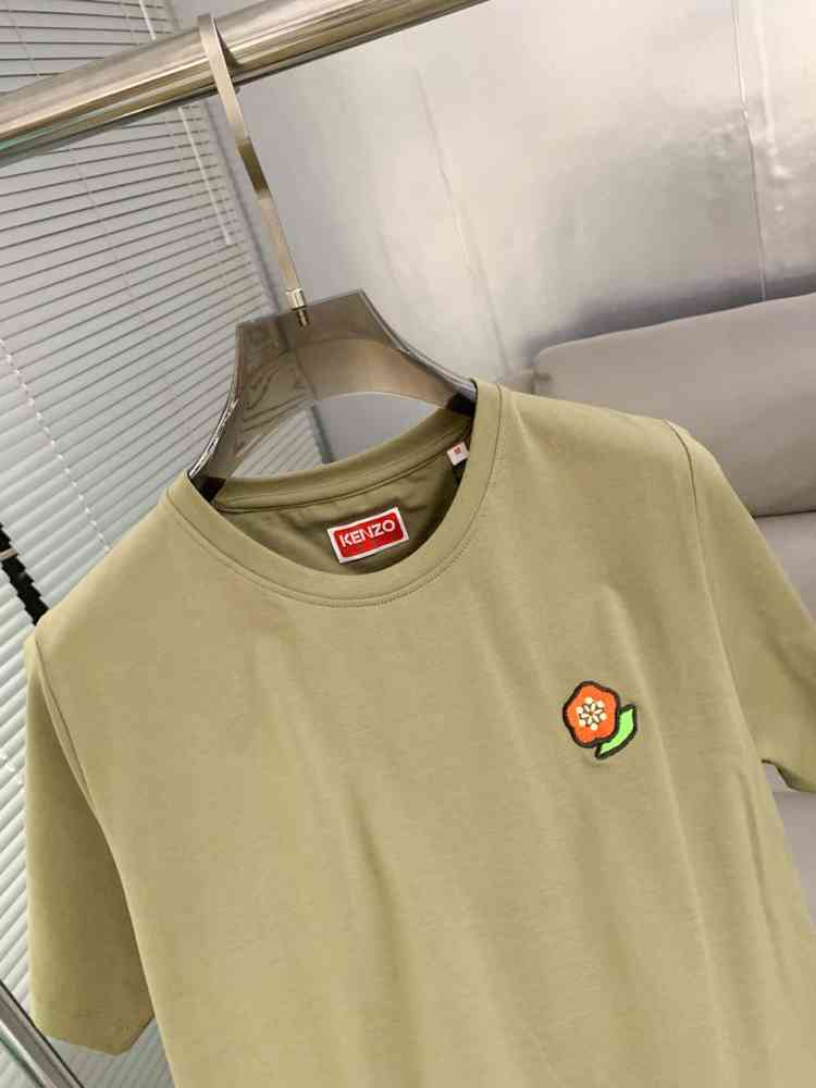 Kenzo Olive Green Premium Quality T-Shirt-thumb-4