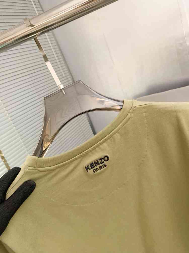 Kenzo Olive Green Premium Quality T-Shirt-thumb-3