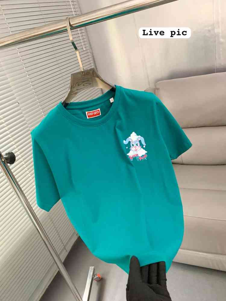 Kenzo Blue Premium Quality T-Shirt-thumb-1