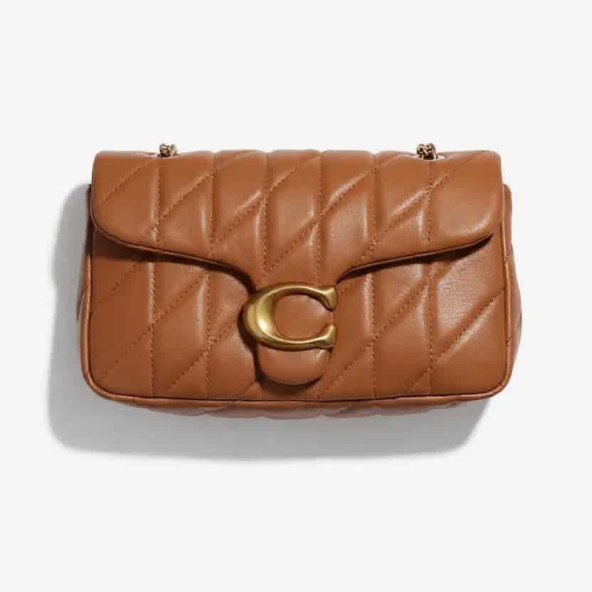 Coach Tabby 26 Quilted Brown Sling Bag-thumb-0