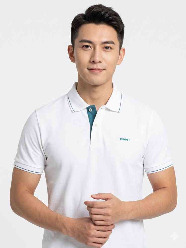 Gant White Premium Quality T-shirt-thumb-0