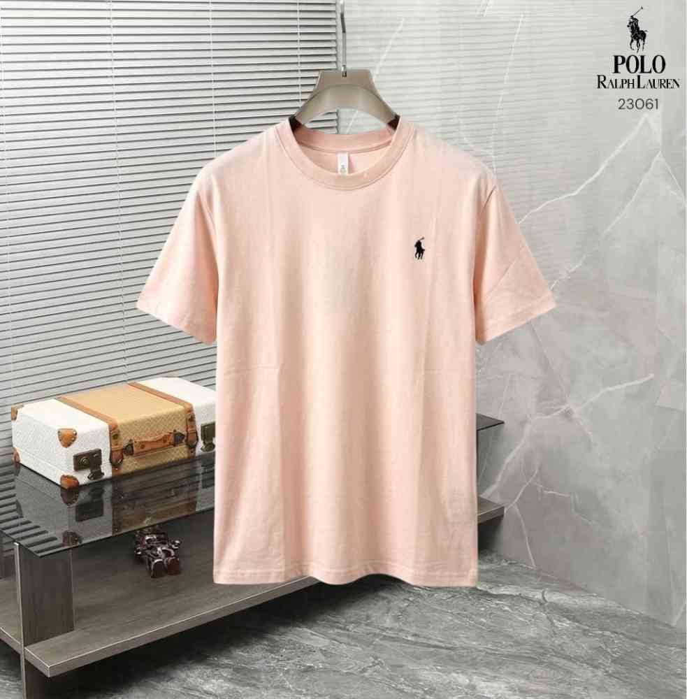 Ralph Lauren Pink Premium Collar T-shirt-thumb-2