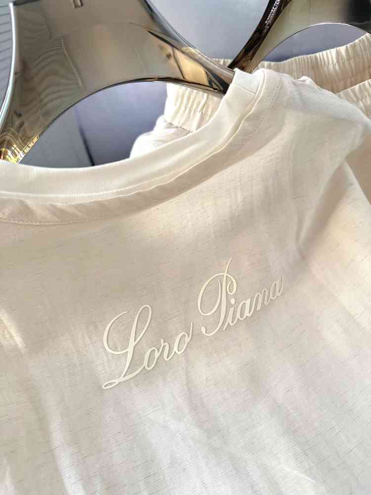 Loro Piana Cream T-shirt Premium Quality Co-set-2