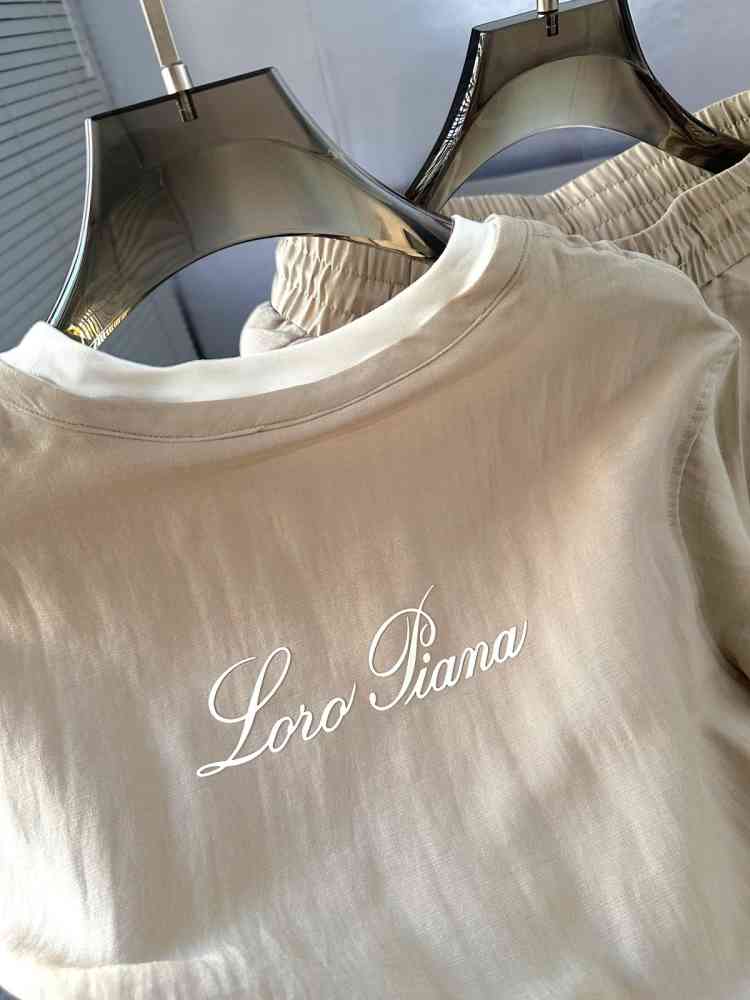 Loro Piana Brown T-shirt Premium Quality Co-set-2