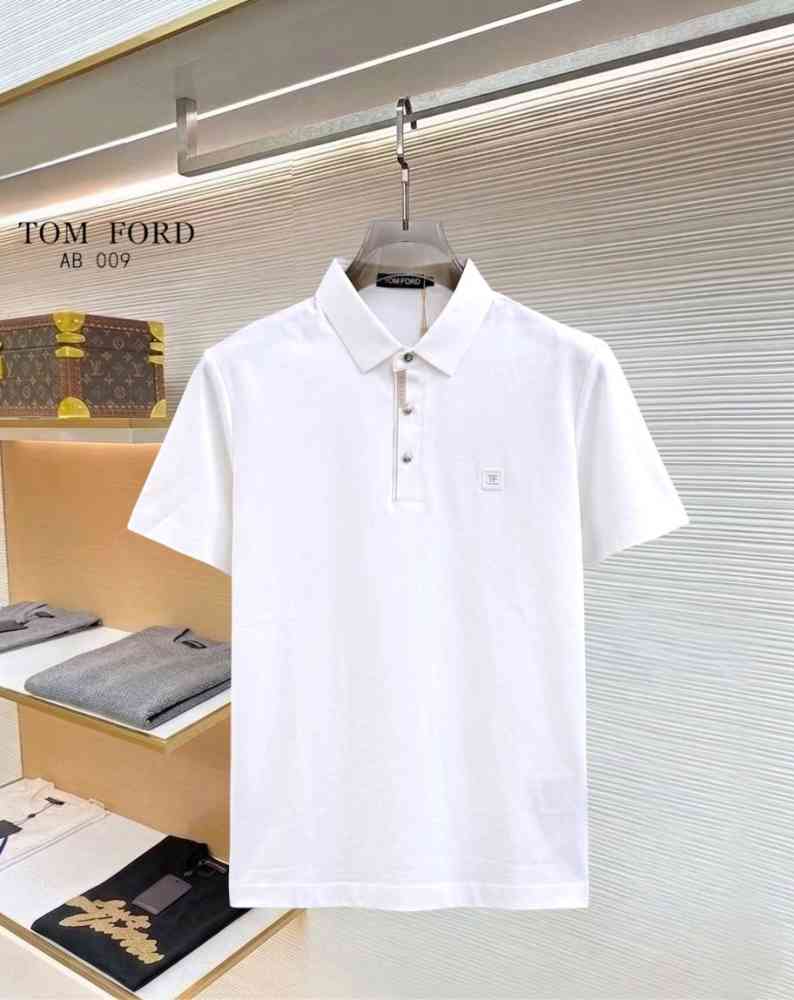 White Tom Ford Black Premium Cotton T-shirt