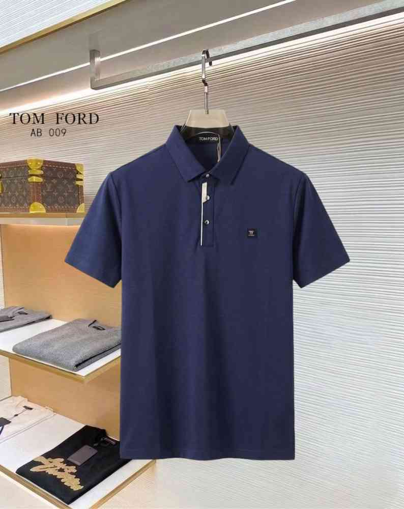 Blue Tom Ford Black Premium Cotton T-shirt