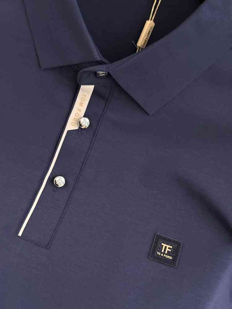 Tom Ford Blue Premium Cotton T-shirt-thumb-3