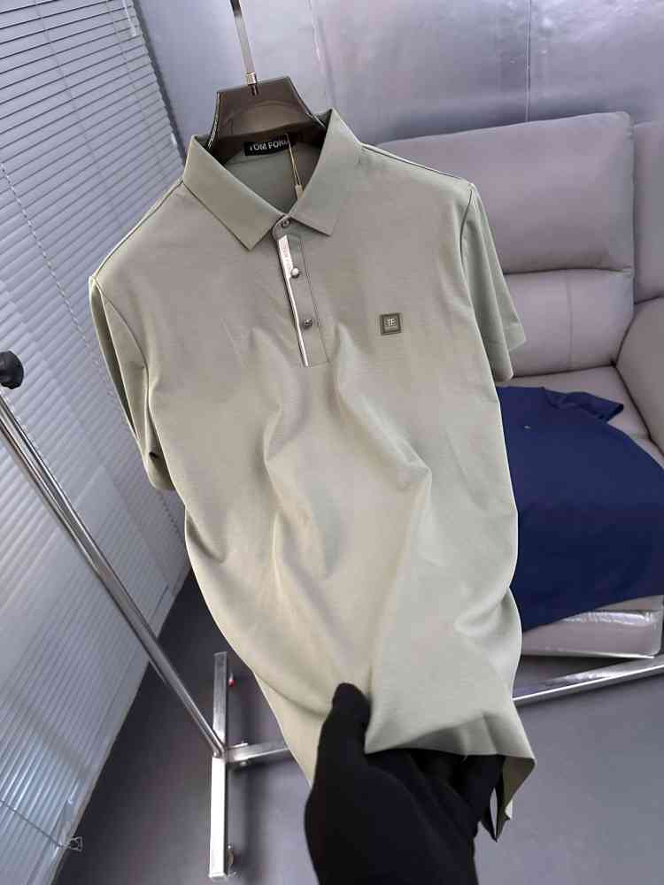 Tom Ford Grey Premium Cotton T-shirt-thumb-2