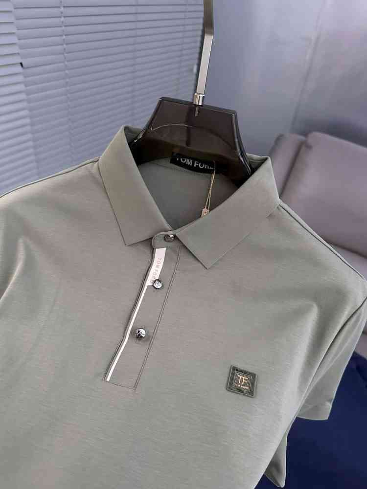 Tom Ford Grey Premium Cotton T-shirt-thumb-1