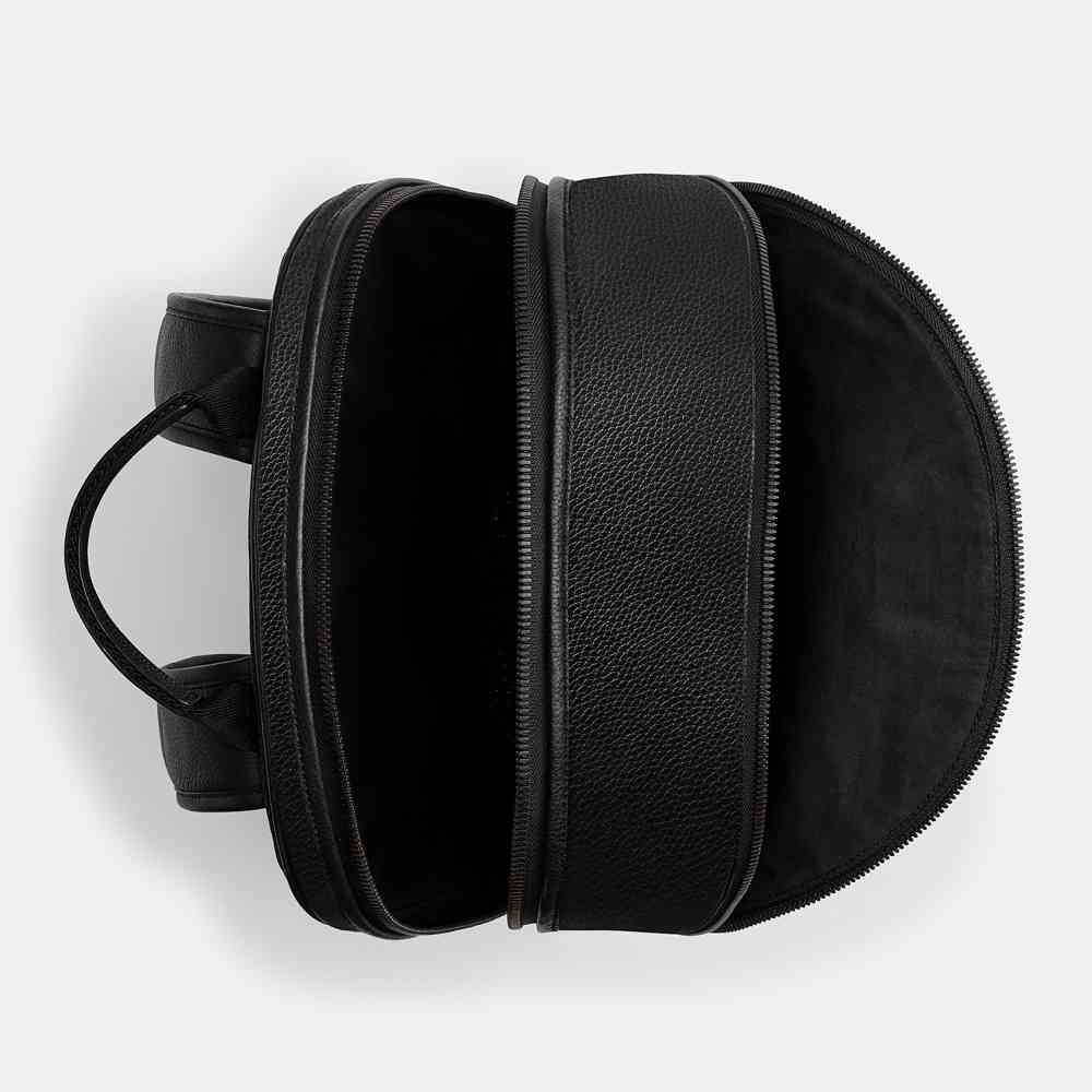 Coach West Houston Black in Signature Backpack-1