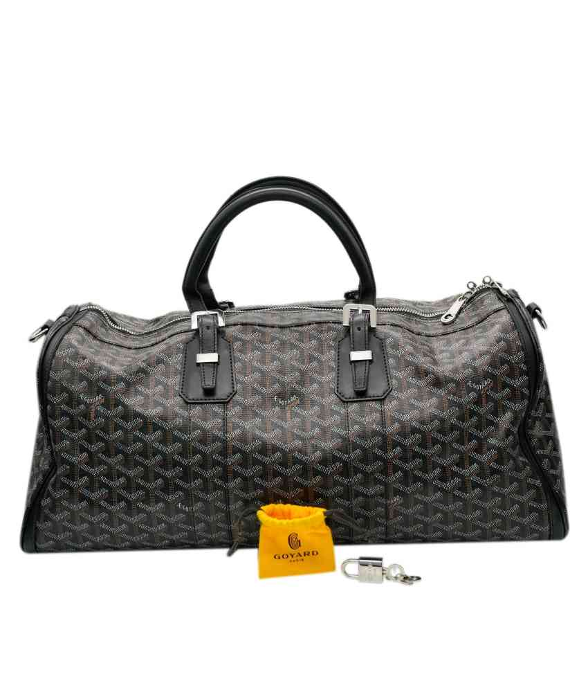 Goyard Boeing 55 Black Duffle Bag-4