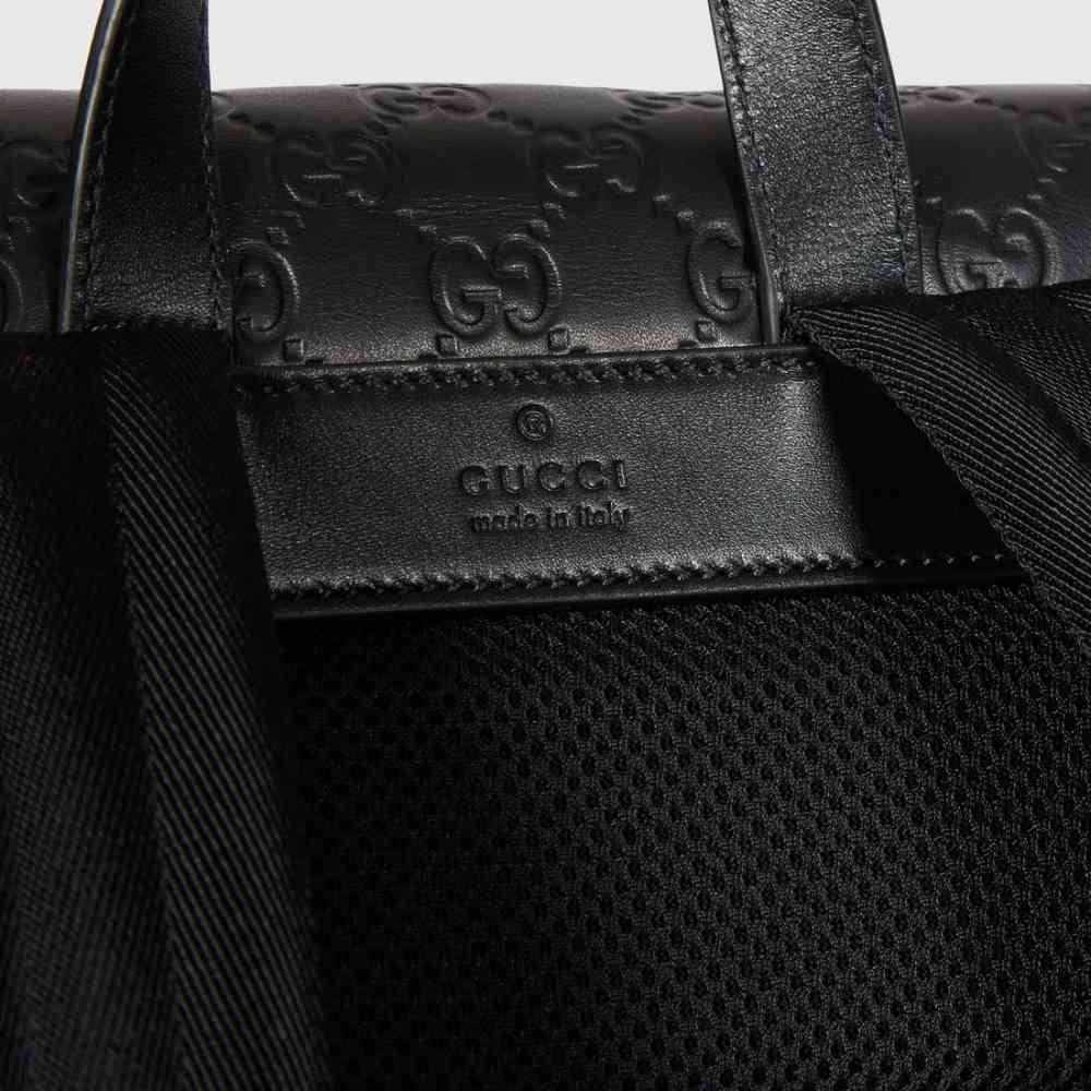 Gucci GG Emblem Black Medium Backpack-thumb-4