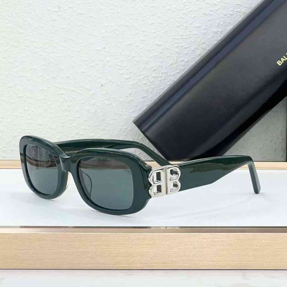 Green Balenciaga BB0310SK Brown Premium Sunglasses