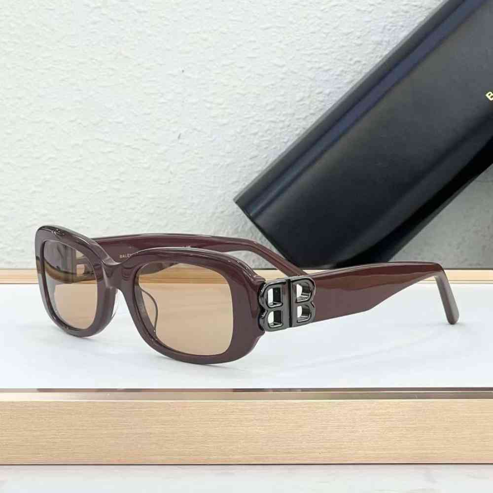 Wine Balenciaga BB0310SK Brown Premium Sunglasses
