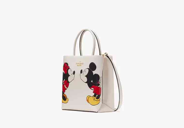 Kate Spade Minnie Mouse White Tote Bag-thumb-3