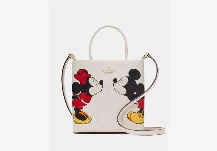 Kate Spade Minnie Mouse White Tote Bag-thumb-0