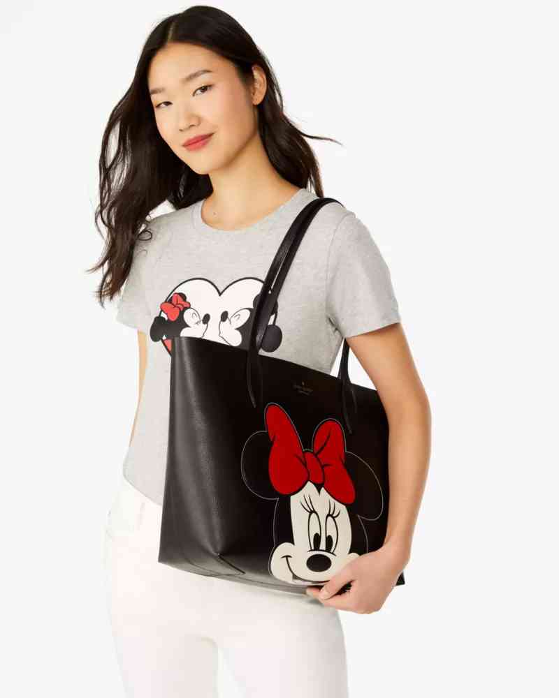 Kate Spade Minnie Mouse Black Tote Bag-thumb-1