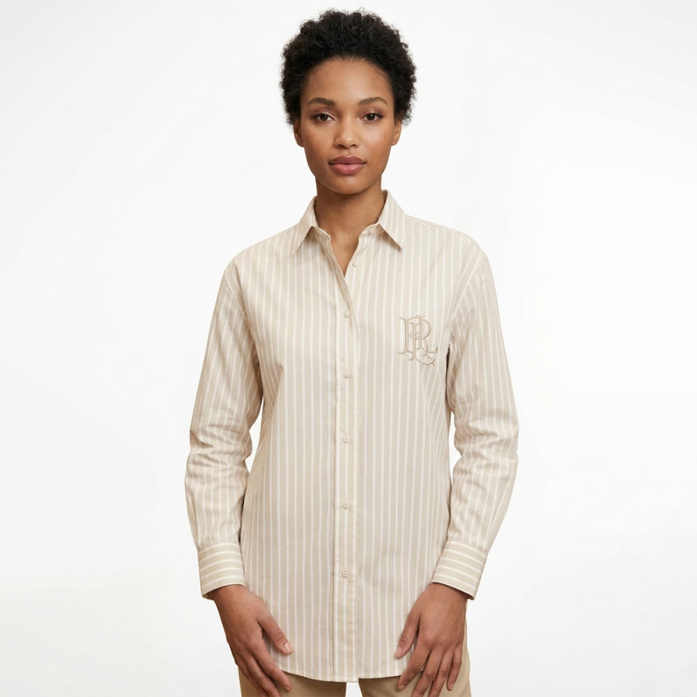 Ralph Lauren Cream Premium Quality Women Shirt-thumb-0