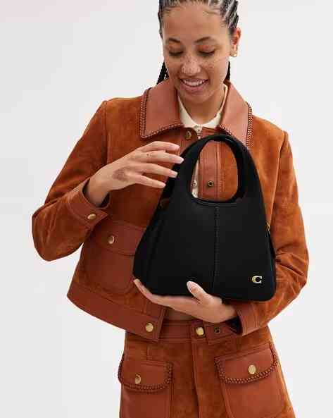 Coach Lana Black Large Shoulder Bag-4