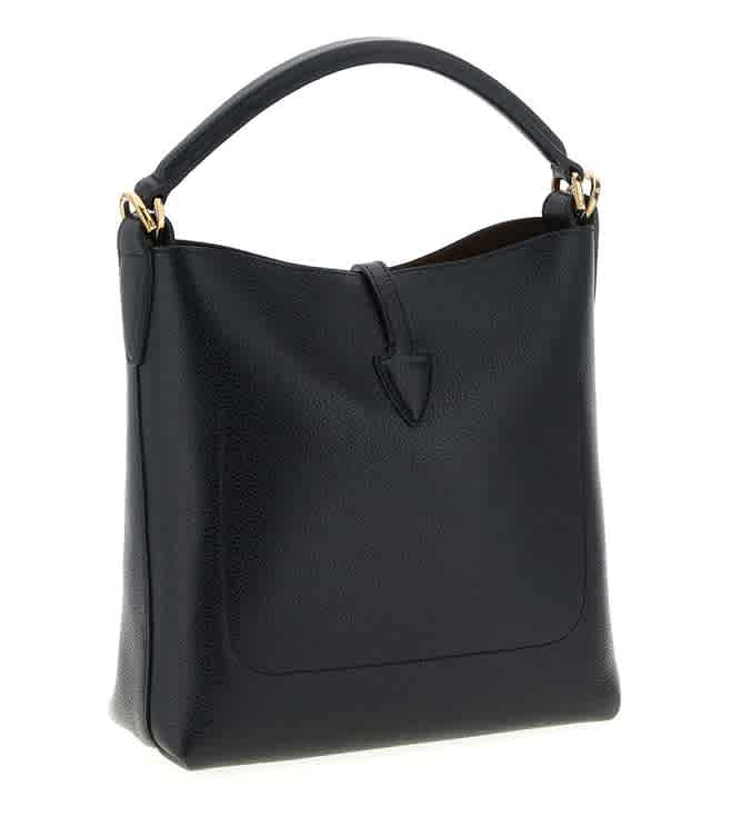 Tod's Timeless Black Leather Bucket Bag-3