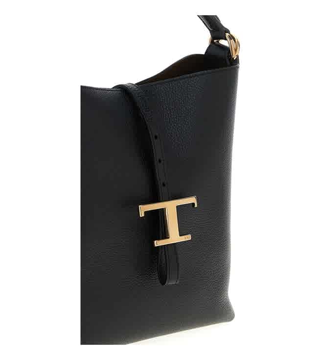 Tod's Timeless Black Leather Bucket Bag-1