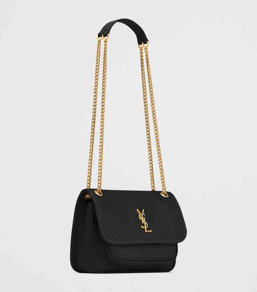 Ysl Niki Grained Black Shoulder Bag-1