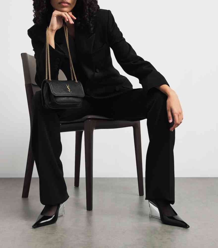 Ysl Niki Grained Black Shoulder Bag-4