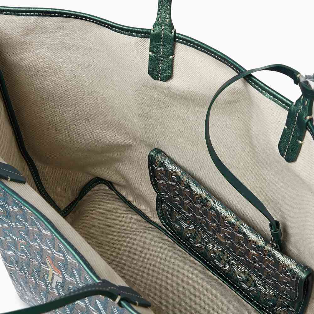 Goyard Saint Louis PM Green Tote Bag-4