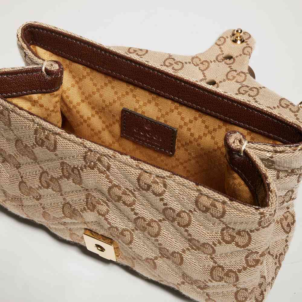 Gucci Marmont Signature Beige Sling Bag-6