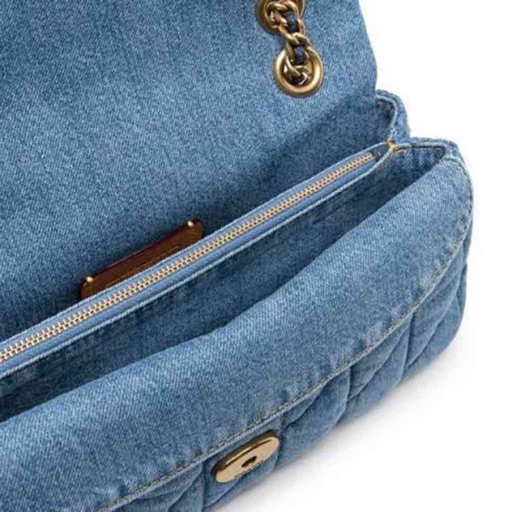 Coach Tabby Quilted Denim Shoulder Bag-thumb-2