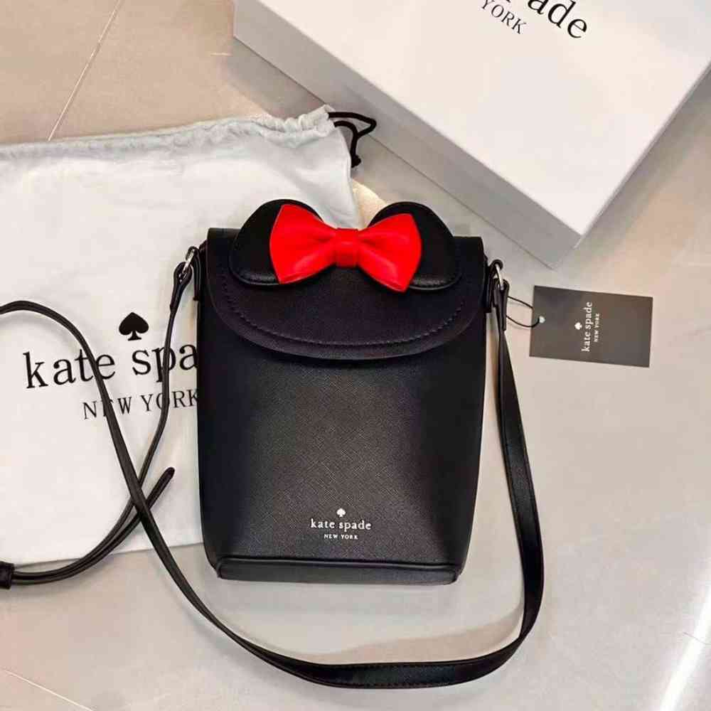 Disney x Kate Spade New York Minnie Mouse North South Flap Phone Crossbody Bag-thumb-1