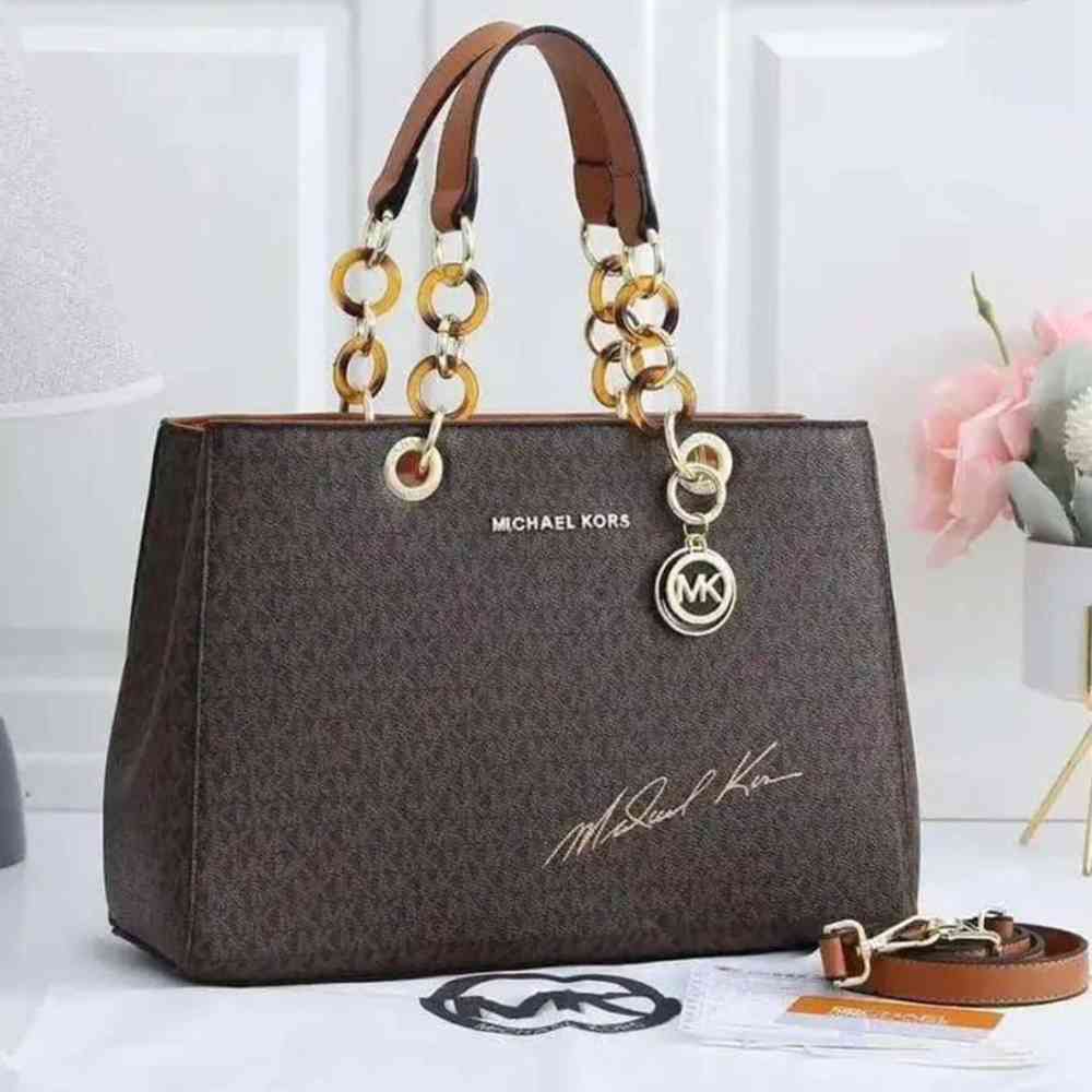 Michael Kors Cynthia Brown Handbag-thumb-0