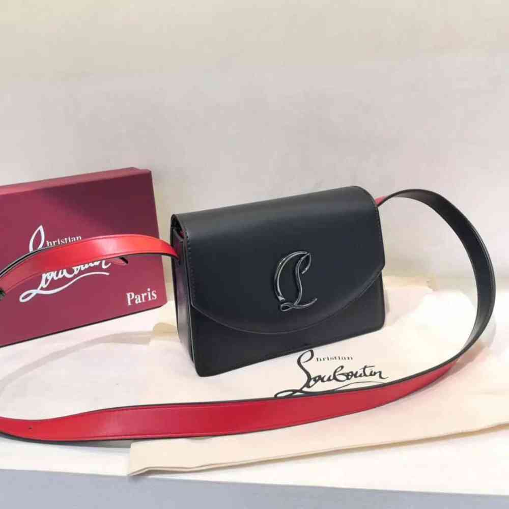 Christian Louboutin Loubi54 Black Sling Bag-thumb-0