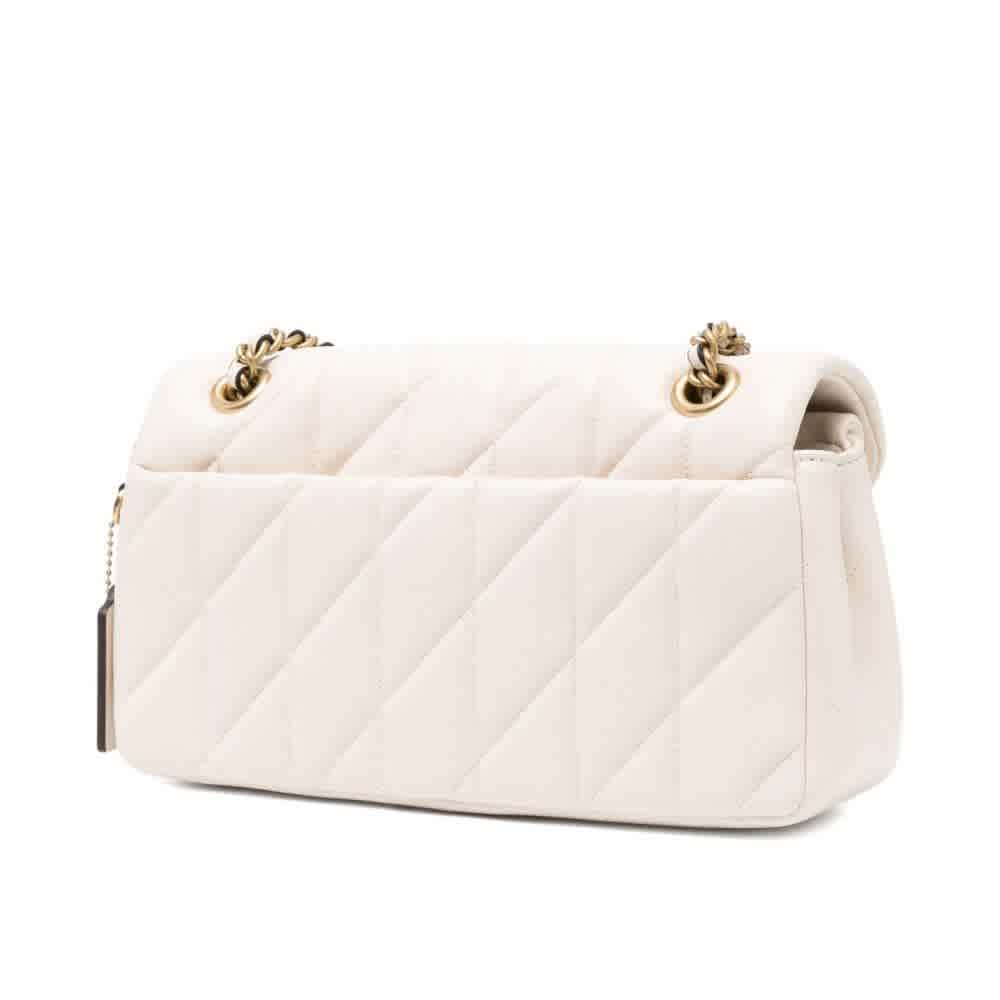 Coach Tabby 26 Quilted White Sling Bag-1
