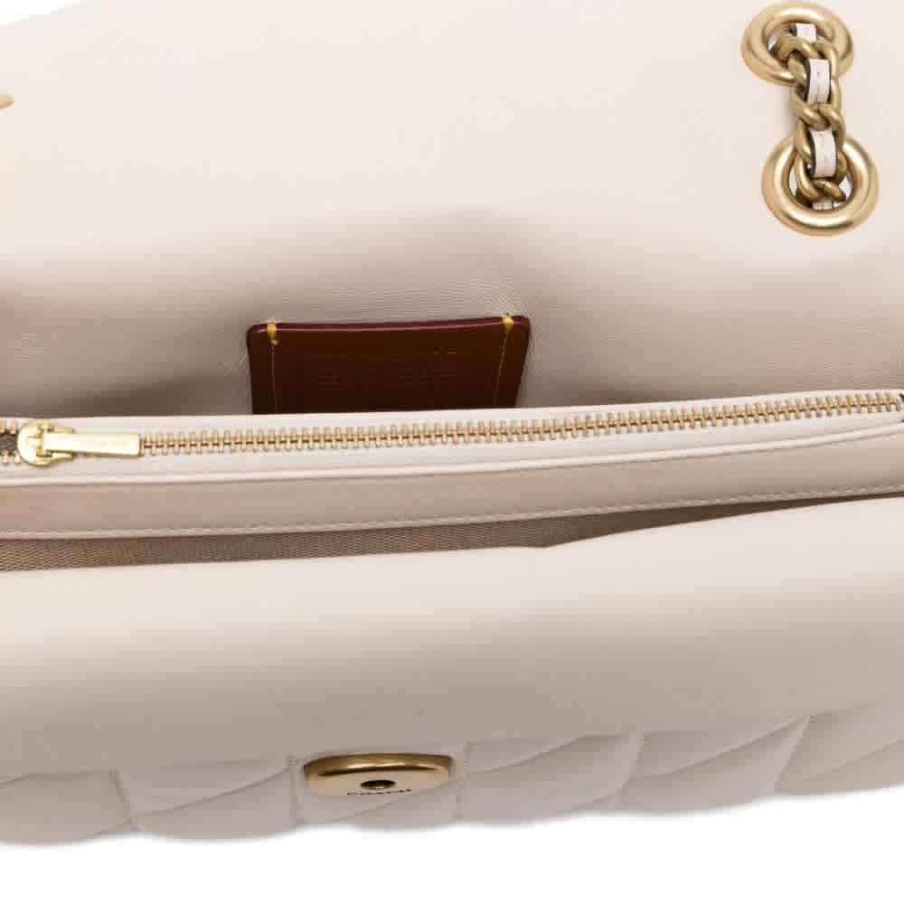 Coach Tabby 26 Quilted White Sling Bag-3