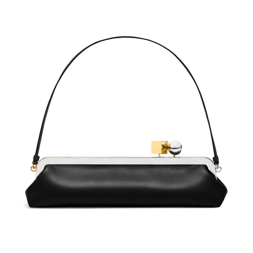 Jacquemus Salon Black Evening Clutch Bag-thumb-1