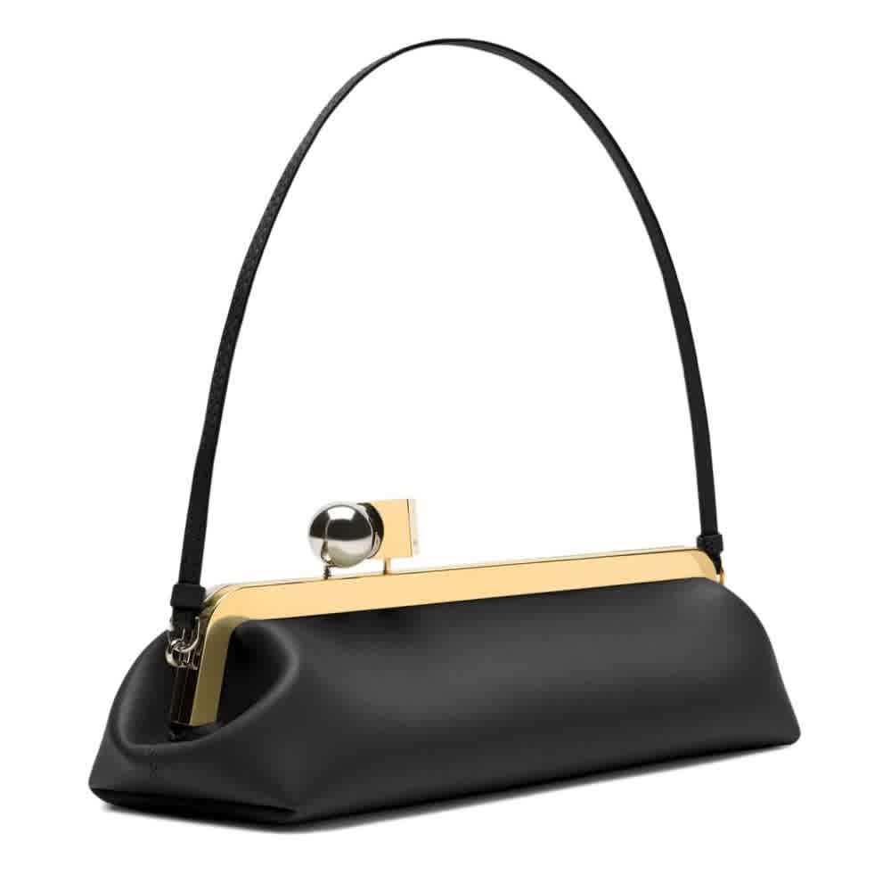 Jacquemus Salon Black Evening Clutch Bag-thumb-2