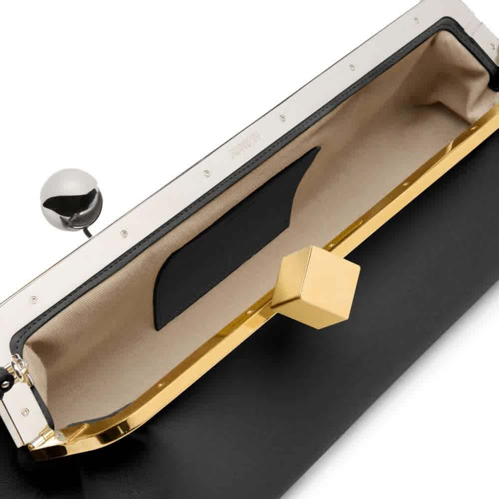 Jacquemus Salon Black Evening Clutch Bag-thumb-4