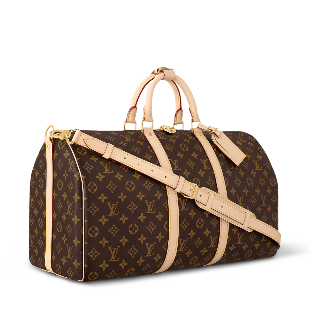 Louis Vuitton Keepall Bandouliére 50 Monogram Canvas Duffle Bag-1