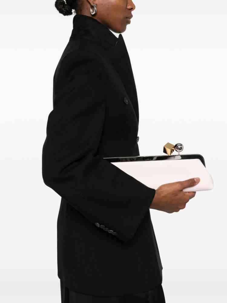 Jacquemus Salon White Evening Clutch Bag-thumb-4
