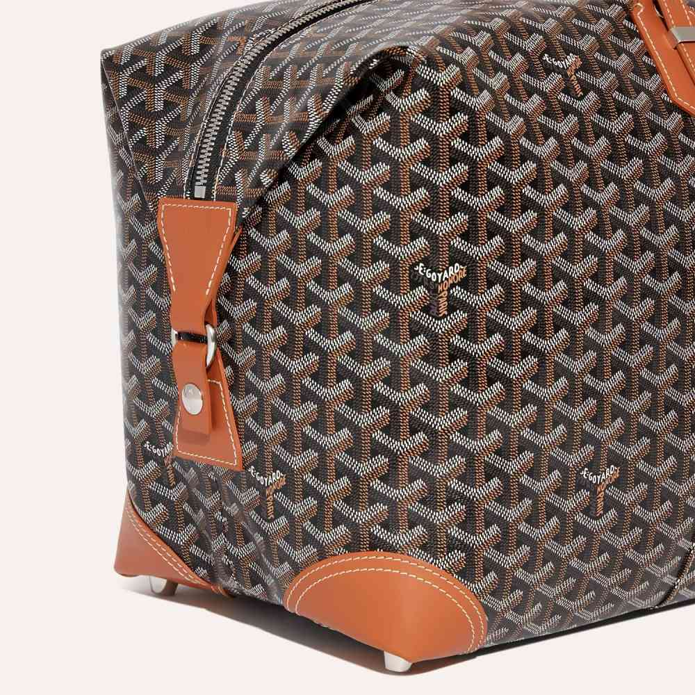 Goyard Bowling 55 Brown Duffle Bag-thumb-3
