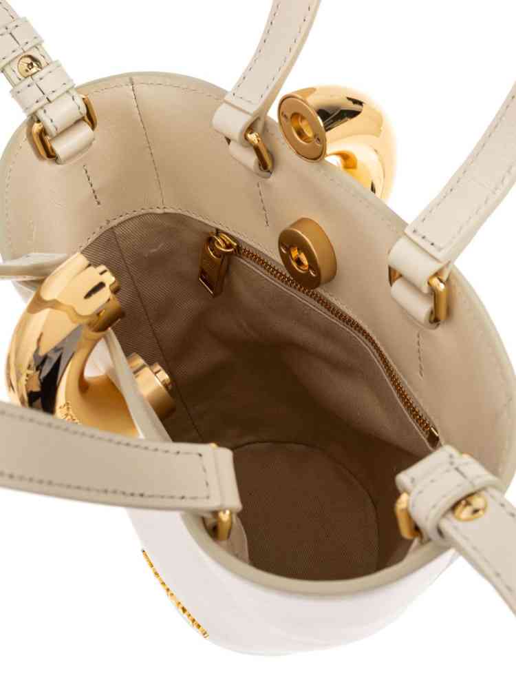 Jacquemus Le Petit Bambola White Bucket Bag-4