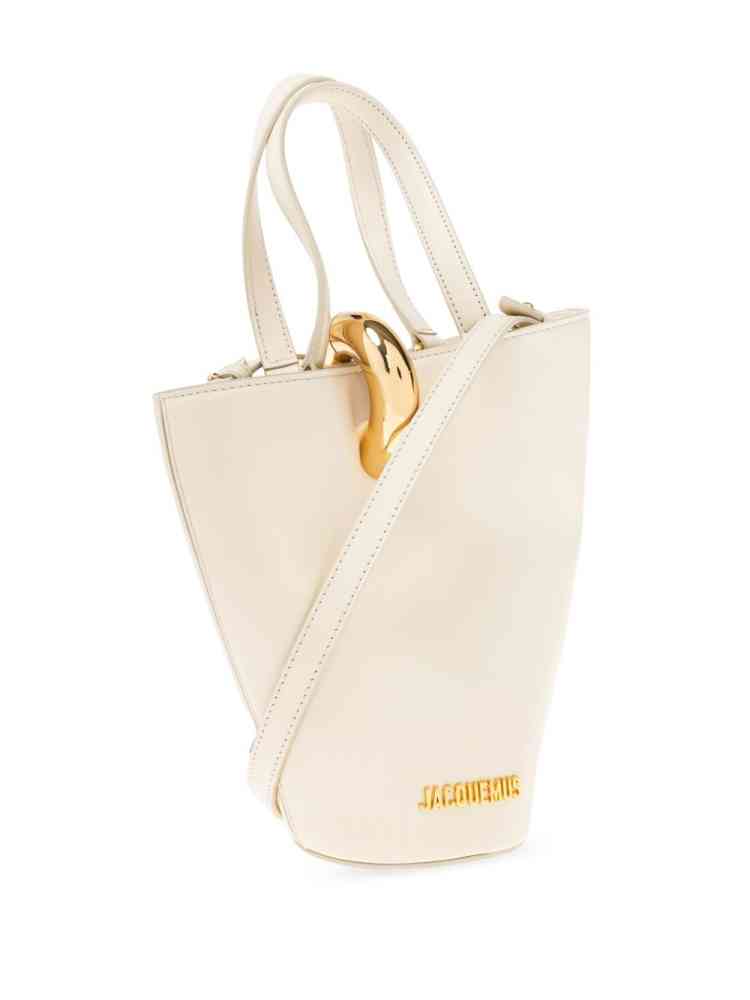 Jacquemus Le Petit Bambola White Bucket Bag-3