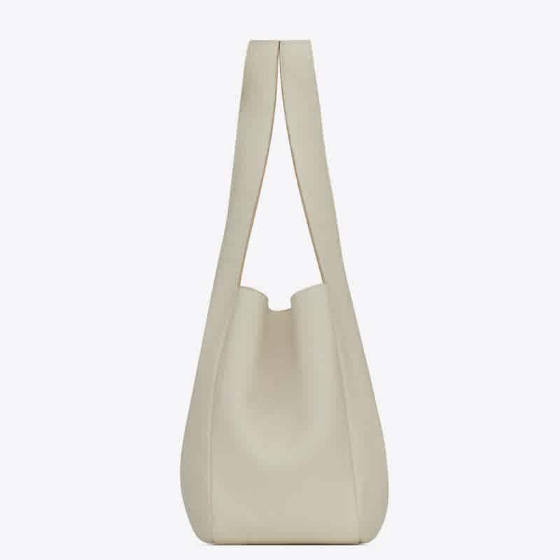 YSL White Premium Quality Bucket Bag-thumb-4