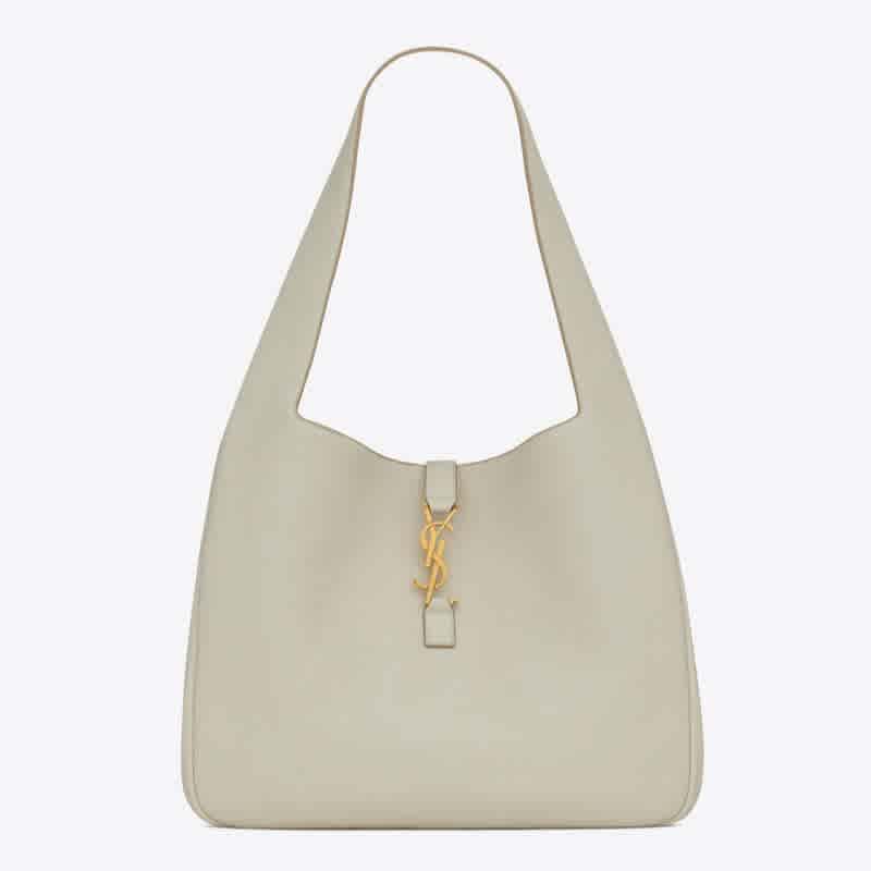 YSL White Premium Quality Bucket Bag-thumb-3
