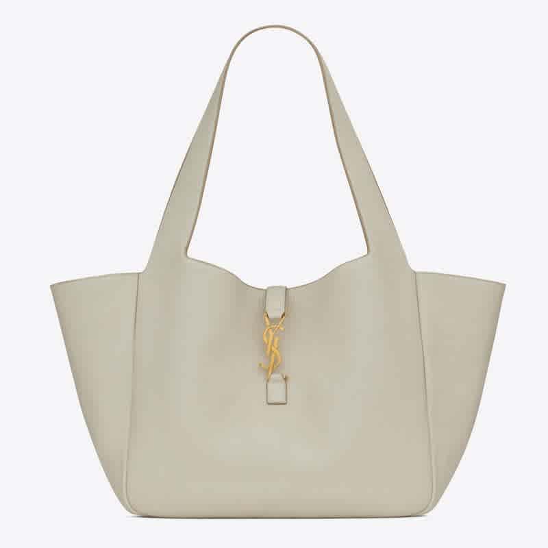 YSL White Premium Quality Bucket Bag-thumb-0