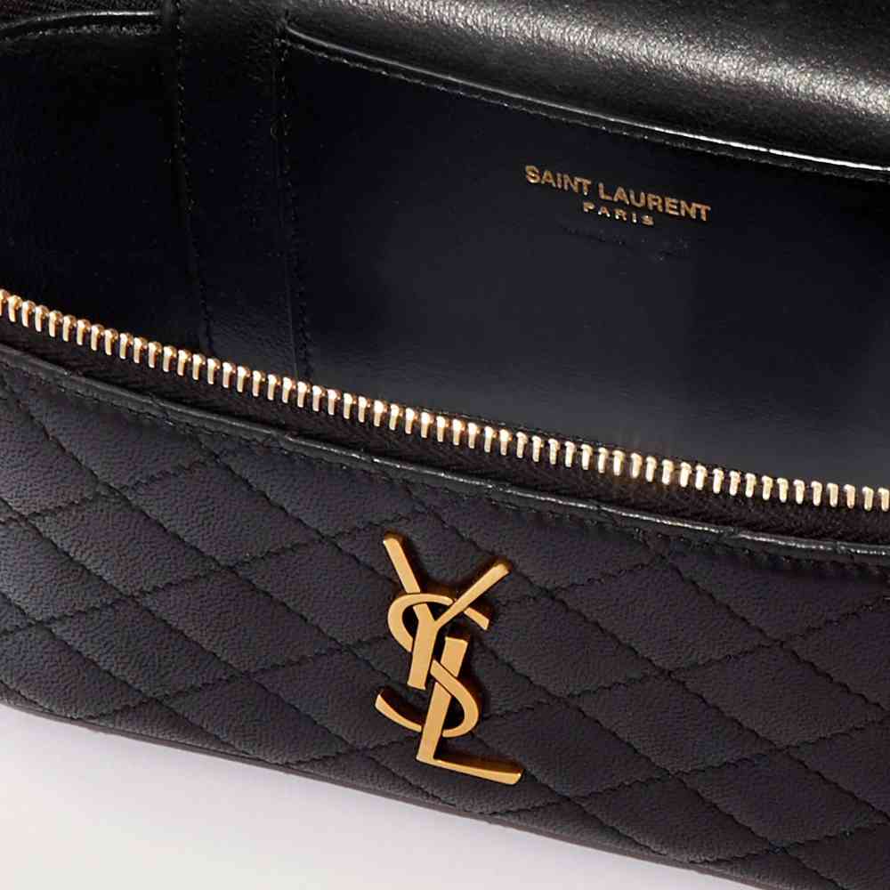 Saint Laurent Gaby Vanity Black Small HandBag-thumb-3