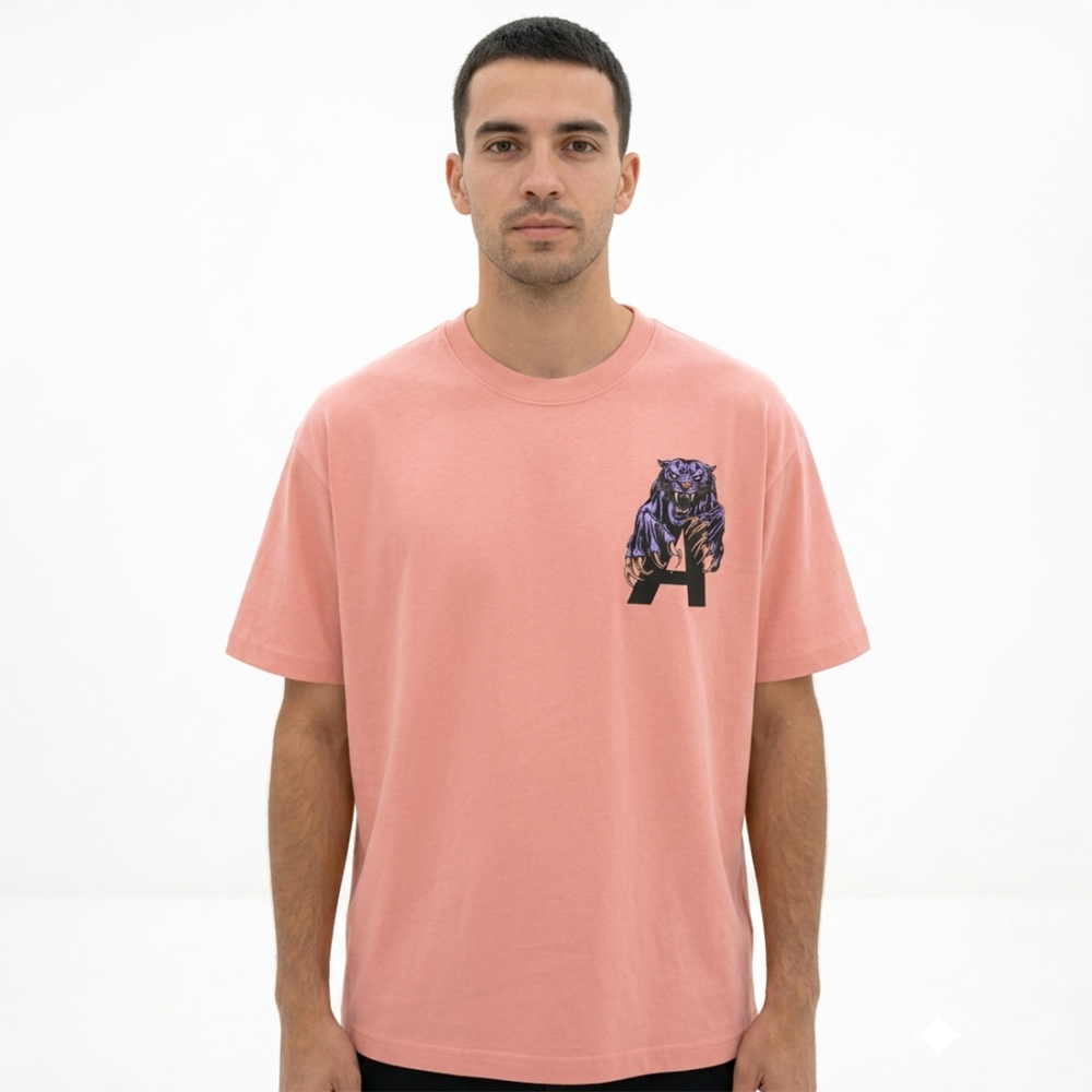 Pink All Saints Cream Premium Quality T-shirt