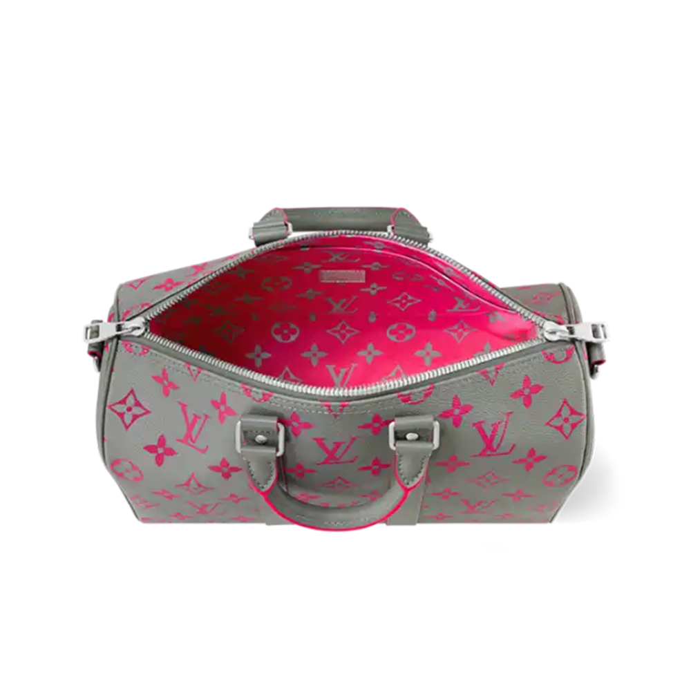 Louis Vuitton Keepall Bandoulière 35 Pink Split Duffle Bag-3